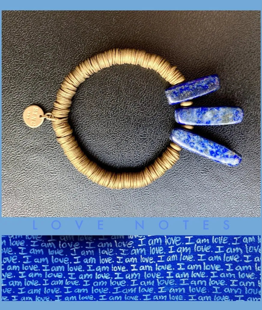 RALEIGH Lapis Lazuli Sunbeams Primitive Industrial Brass Saucer Beads