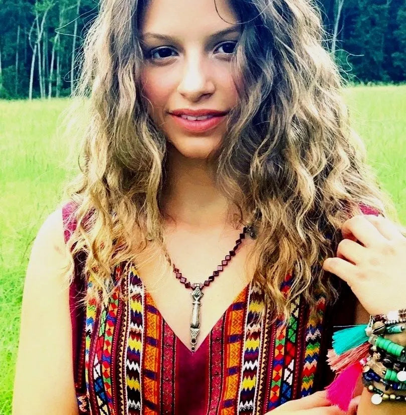 ROAN Necklace Rare Antiquity Tribal Fragments Gems Wood Beads