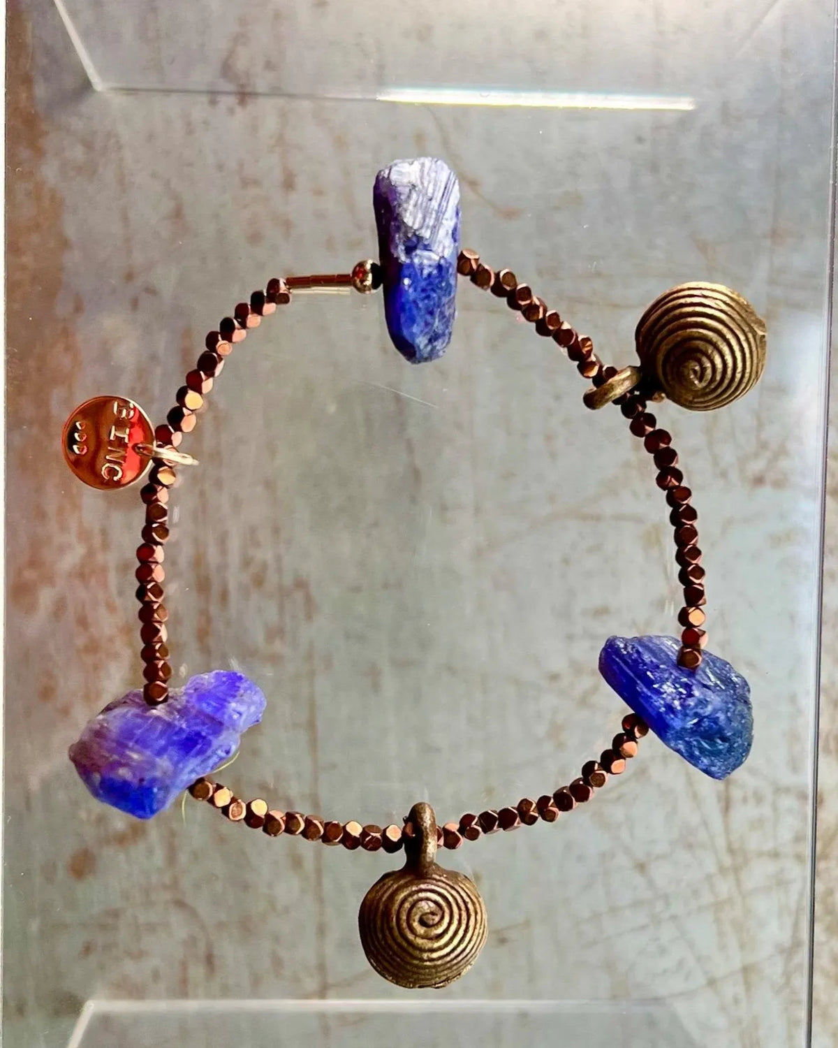 SAGA Bracelet Extremely Rare Raw Tanzanite 43-58 Carats Of Crystal