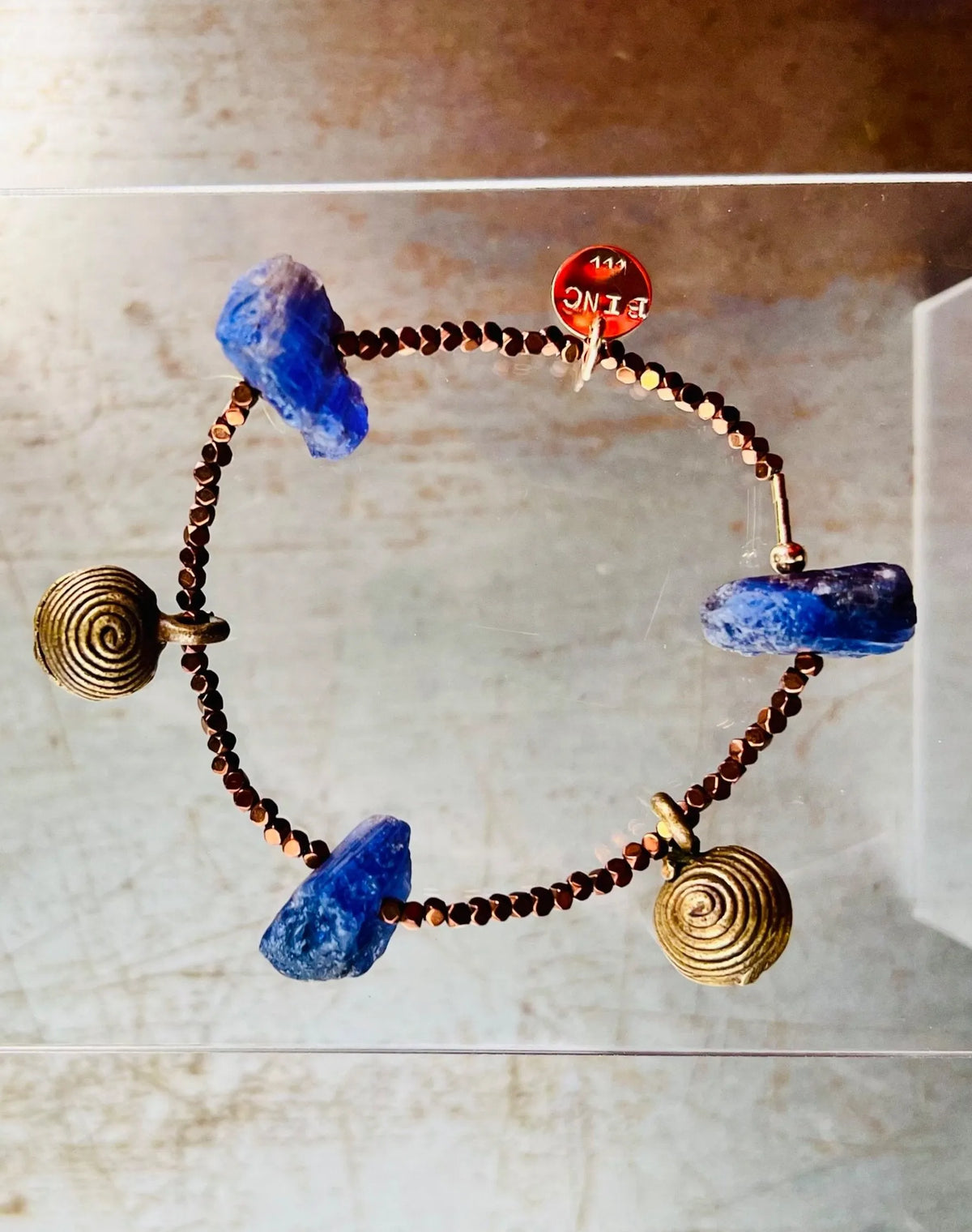 SAGA Bracelet Extremely Rare Raw Tanzanite 43-58 Carats Of Crystal