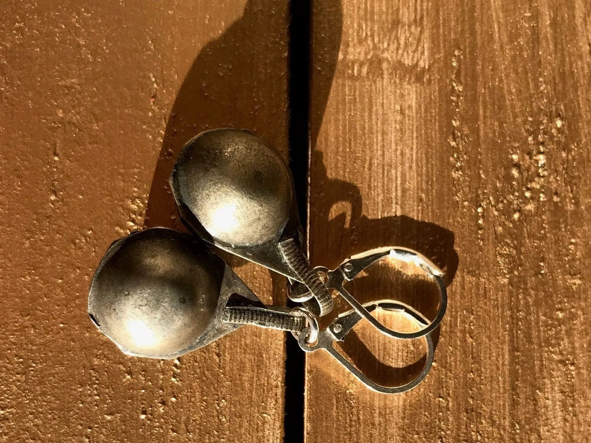 SAWYER Flutter Earrings Rare Kuchi Tribal antiquities Gilt Silver