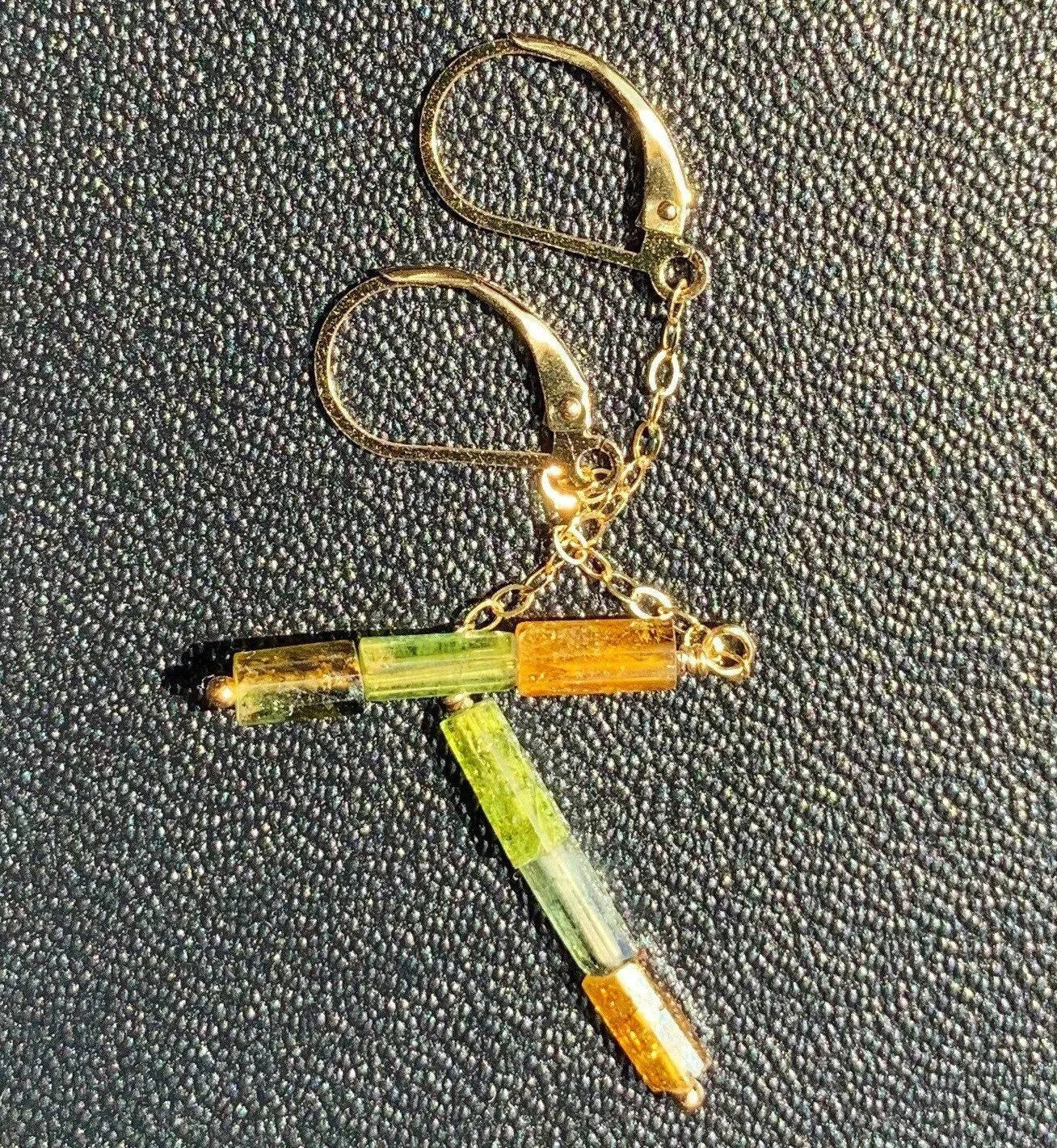 SOL Dangle Earrings Dravite Tourmaline Magical Healing Crystals