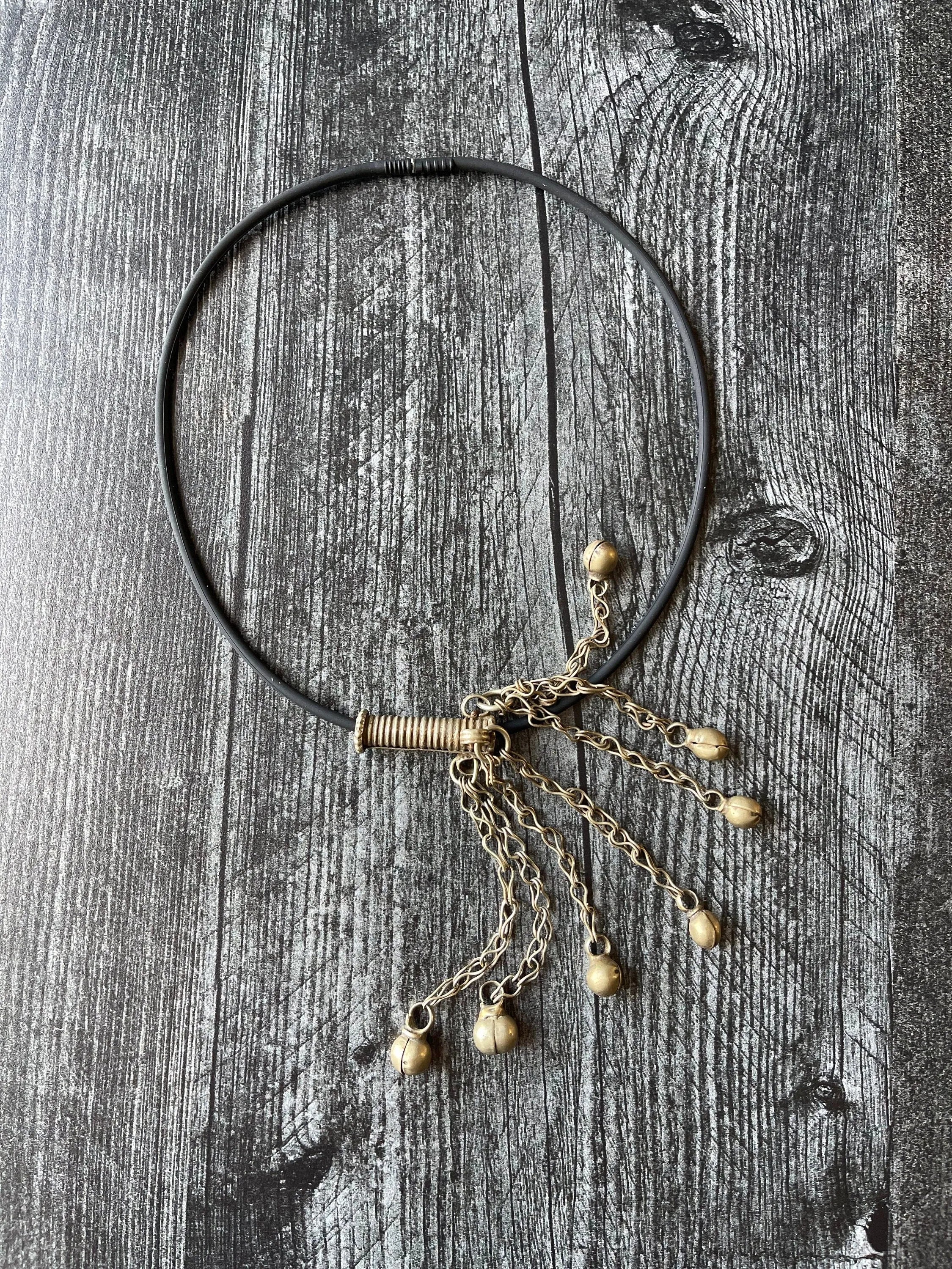 SPENCER'S BROTHER Necklace Tribal Antiquity Tube Bell Beads Boho
