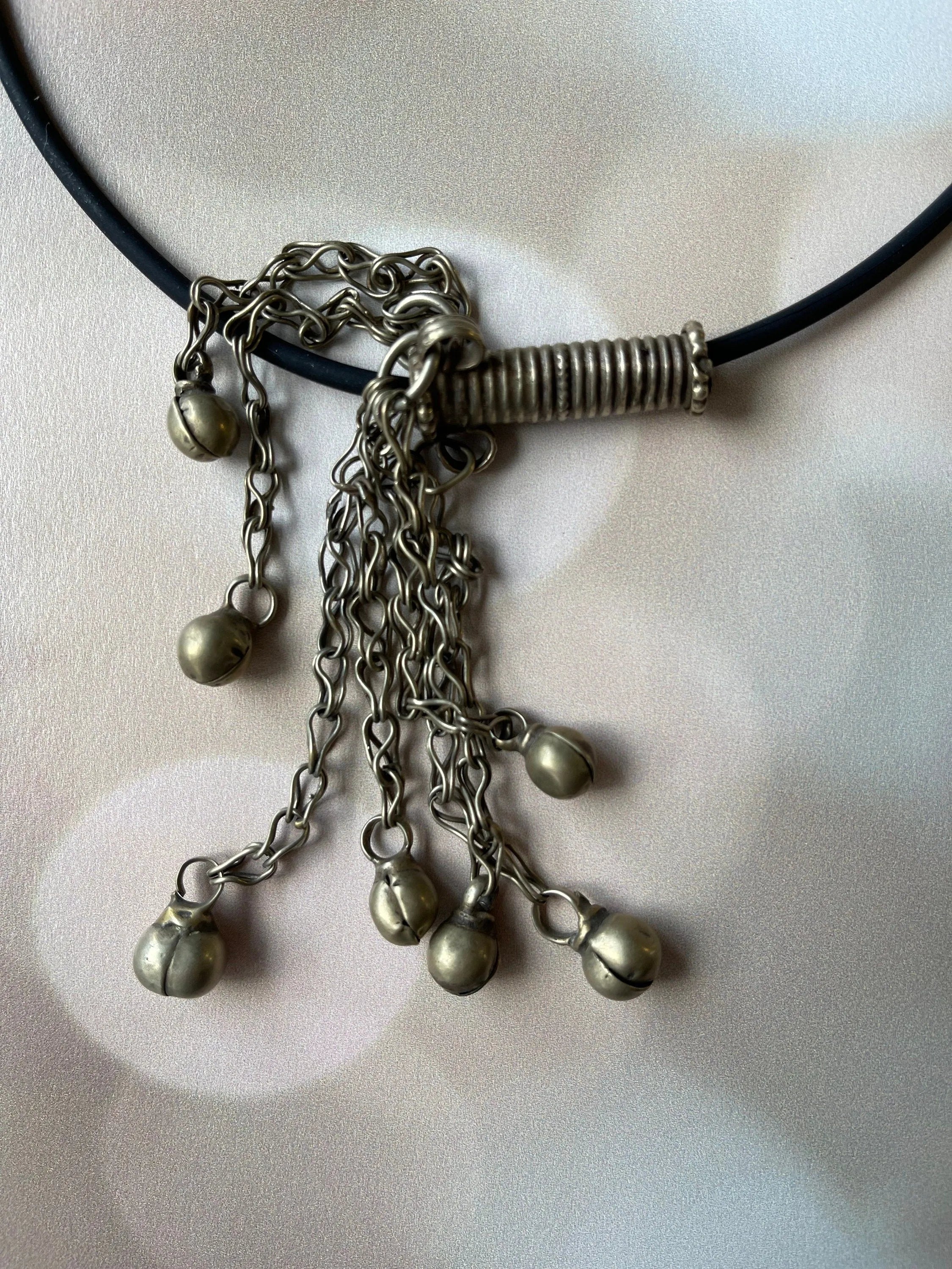 SPENCER'S BROTHER Necklace Tribal Antiquity Tube Bell Beads Boho