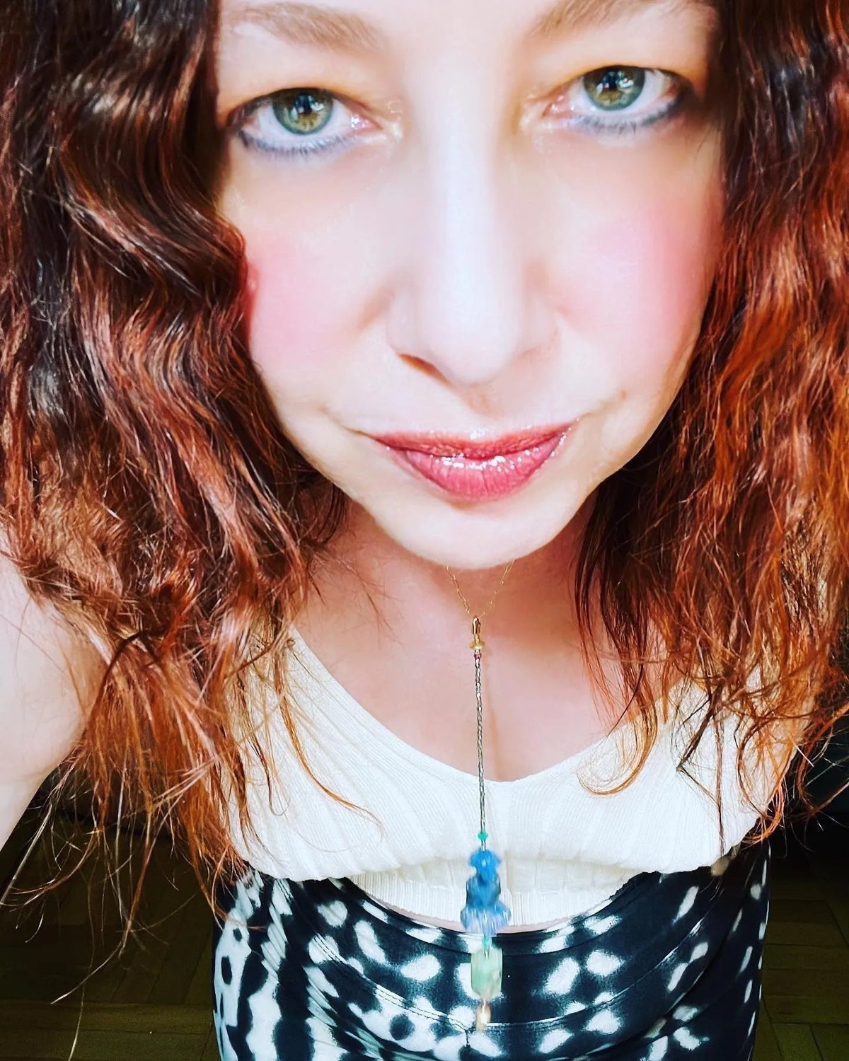 SUNDIAL Necklace Tanzanite Emerald Pyrite Pink Sapphires Heirloom