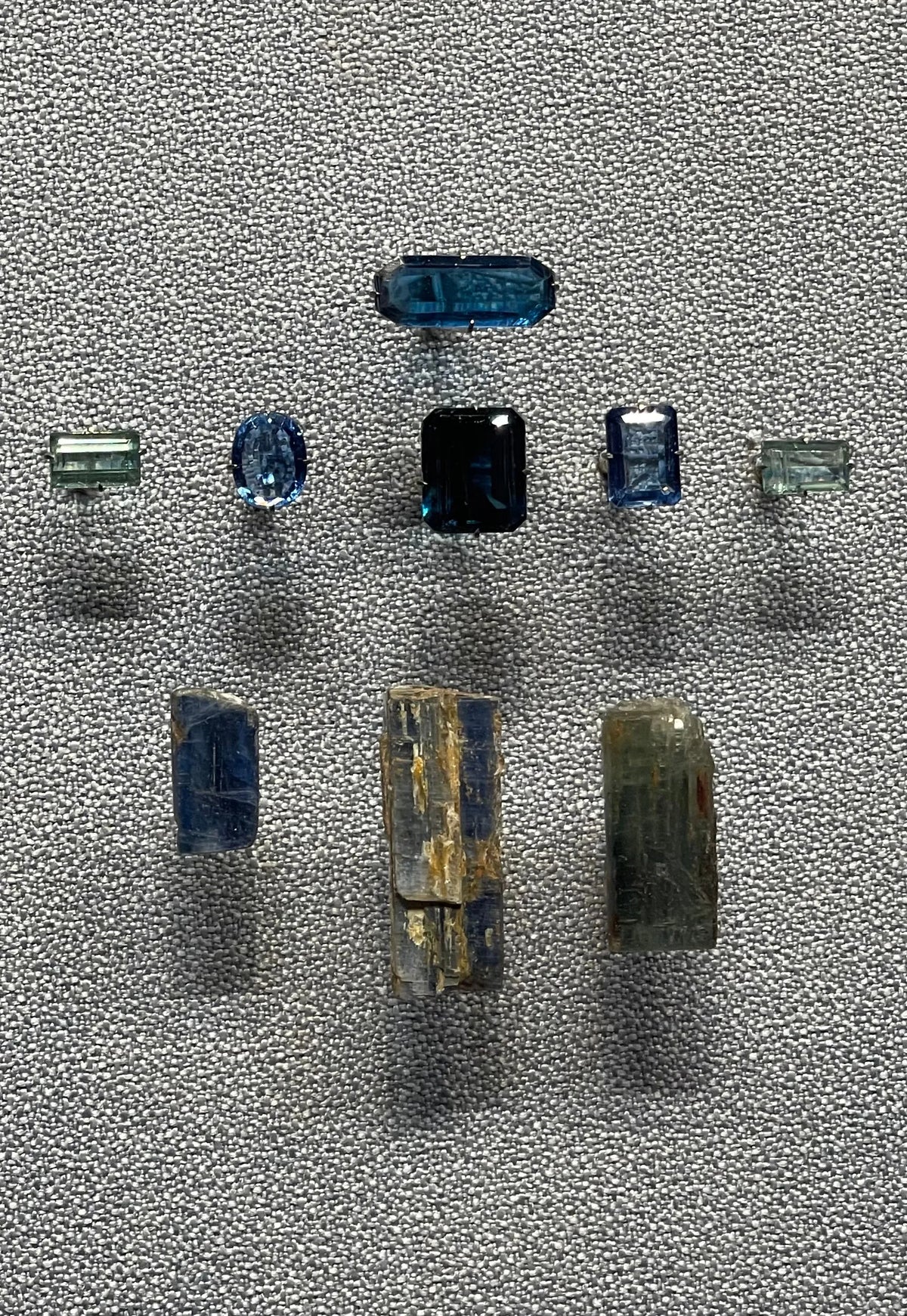 SYDNEY Earrings Dreamy Blue Kyanite Rose Quartz Modern Cottage