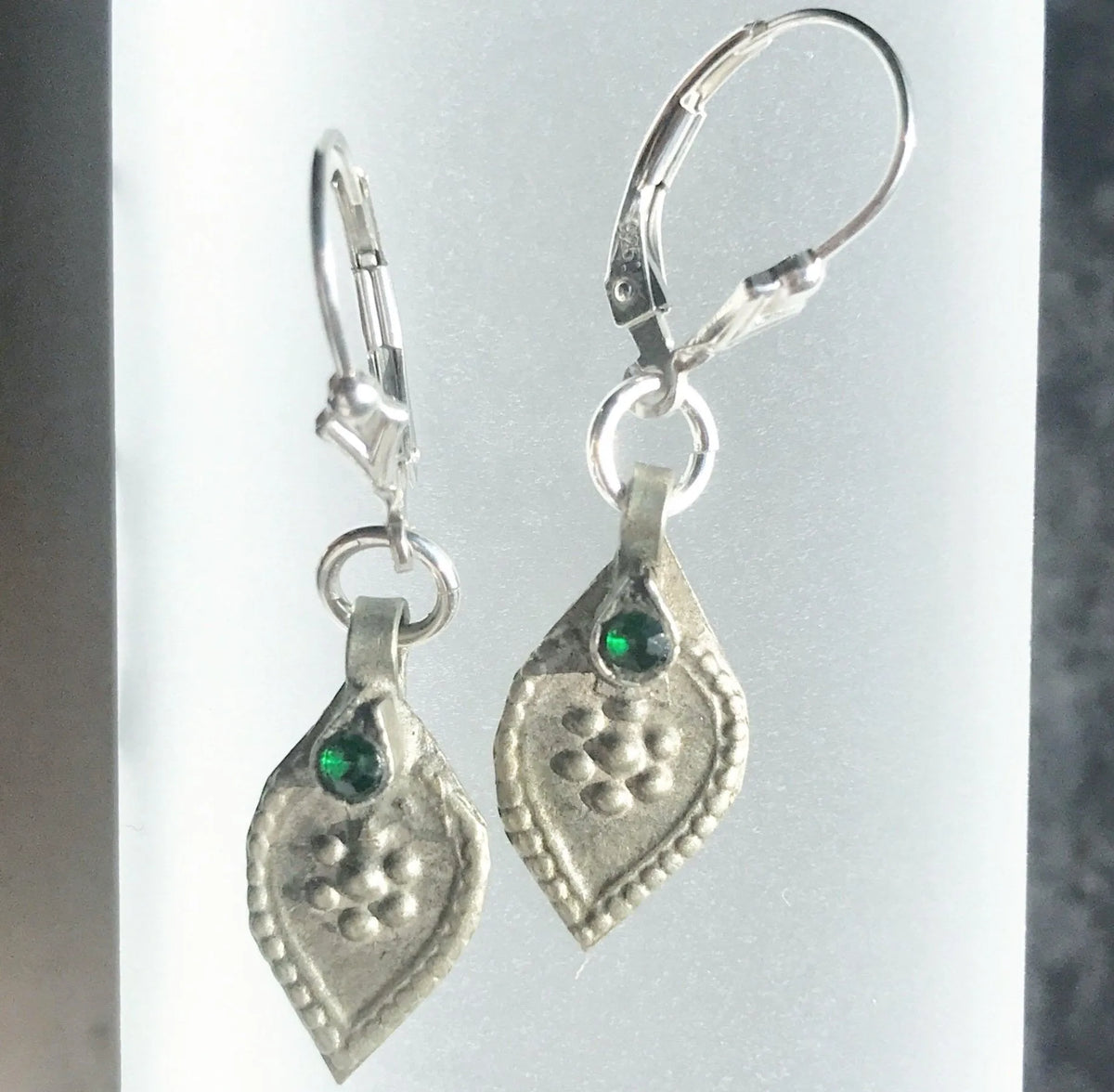 TATUM Paisley Earrings Rare Repurposed Antique Kuchi Tribe Element