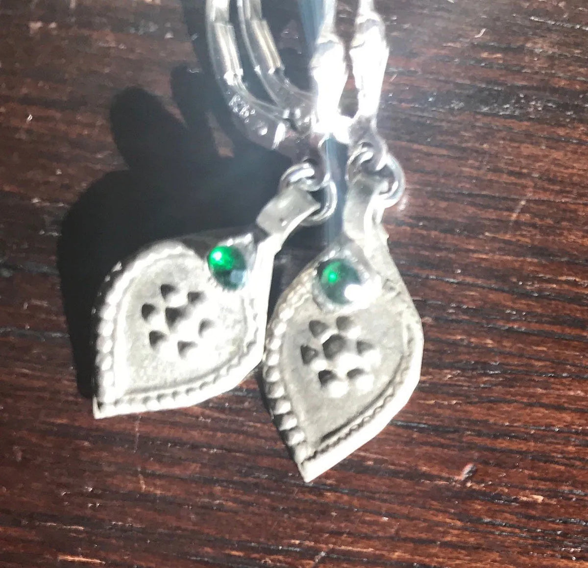 TATUM Paisley Earrings Rare Repurposed Antique Kuchi Tribe Element