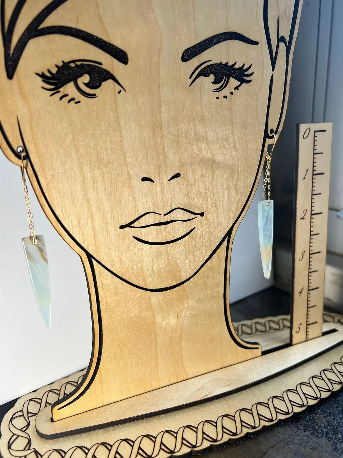 TYLER'S COUSIN Earrings Lemurian Crystals Natural Raw Inclusions