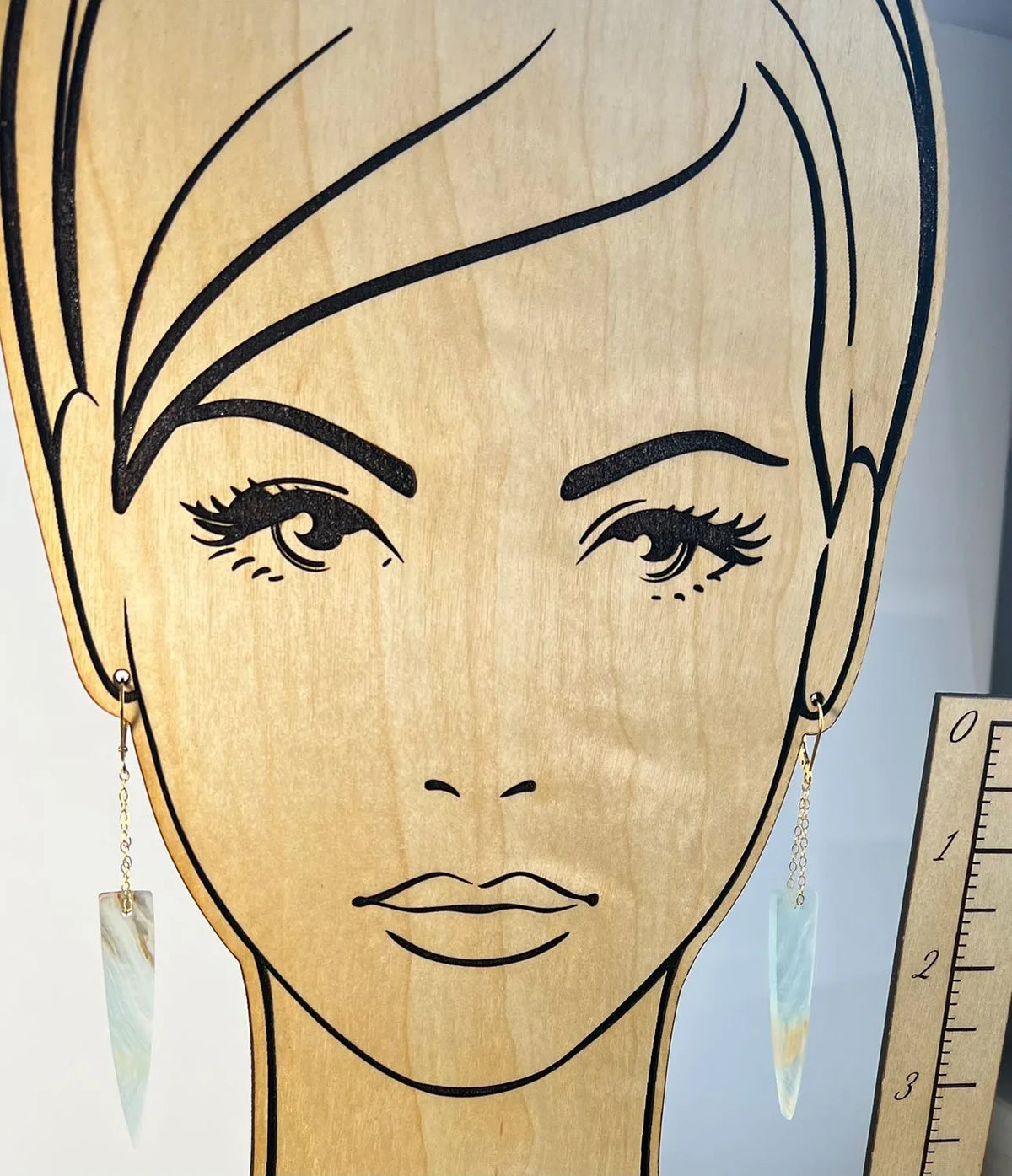 TYLER'S COUSIN Earrings Lemurian Crystals Natural Raw Inclusions