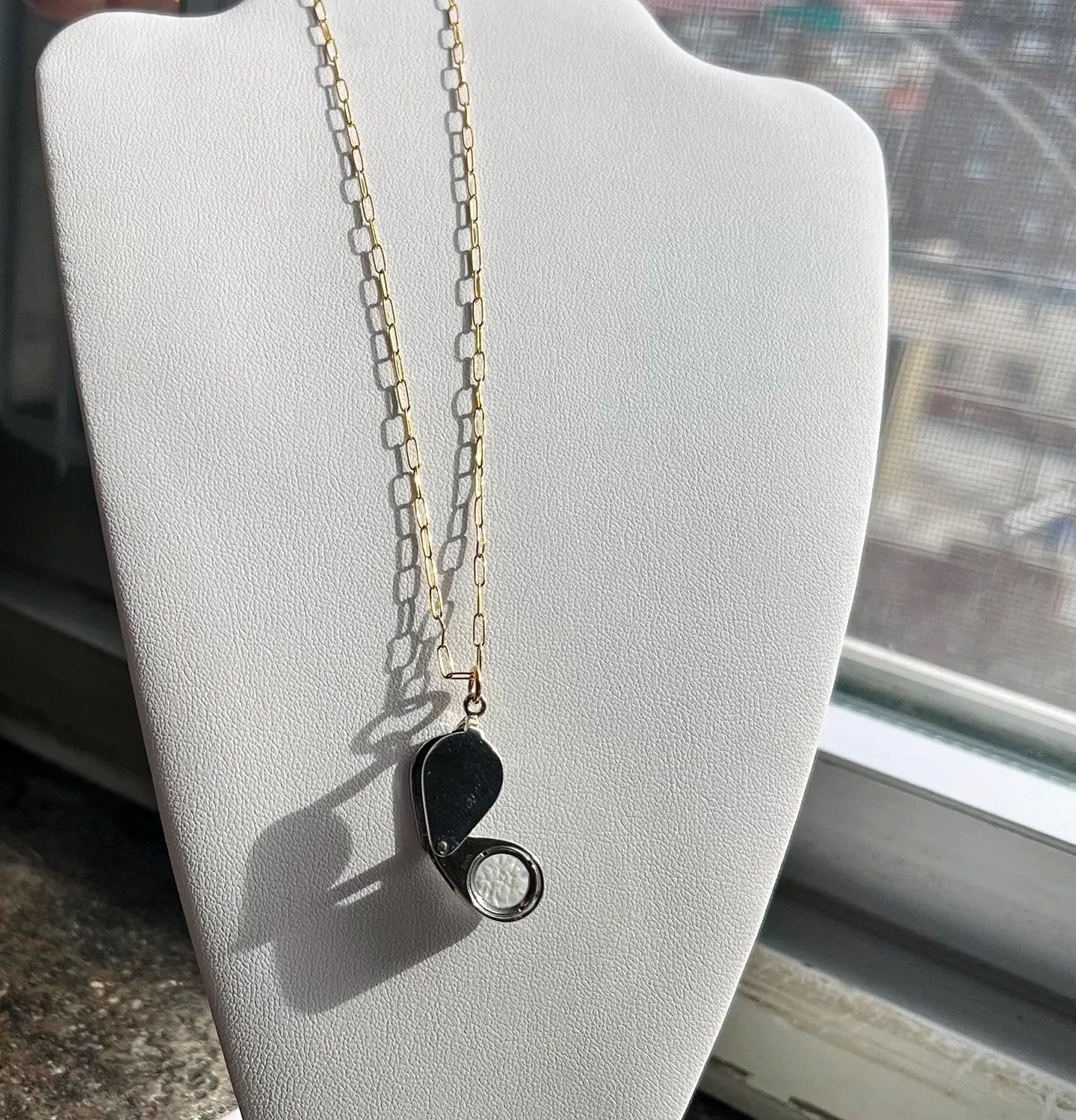 WILDER Mini-Loupe Solid Sterling Silver Pendant Necklace