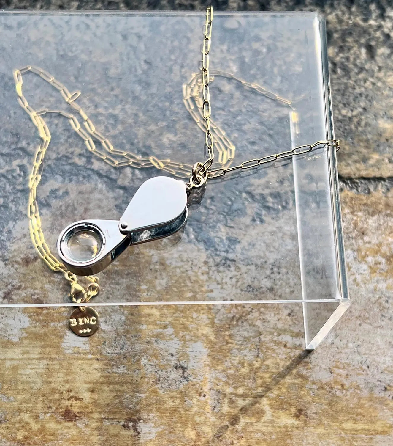 WILDER Mini-Loupe Solid Sterling Silver Pendant Necklace