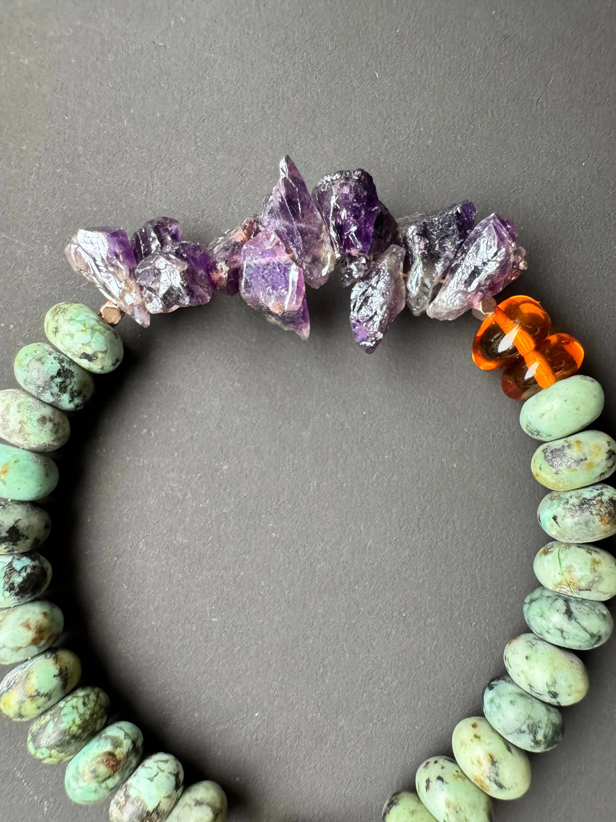 YARA Bracelet Turquoise Amber Iolite Stunning Shimmering Jewels