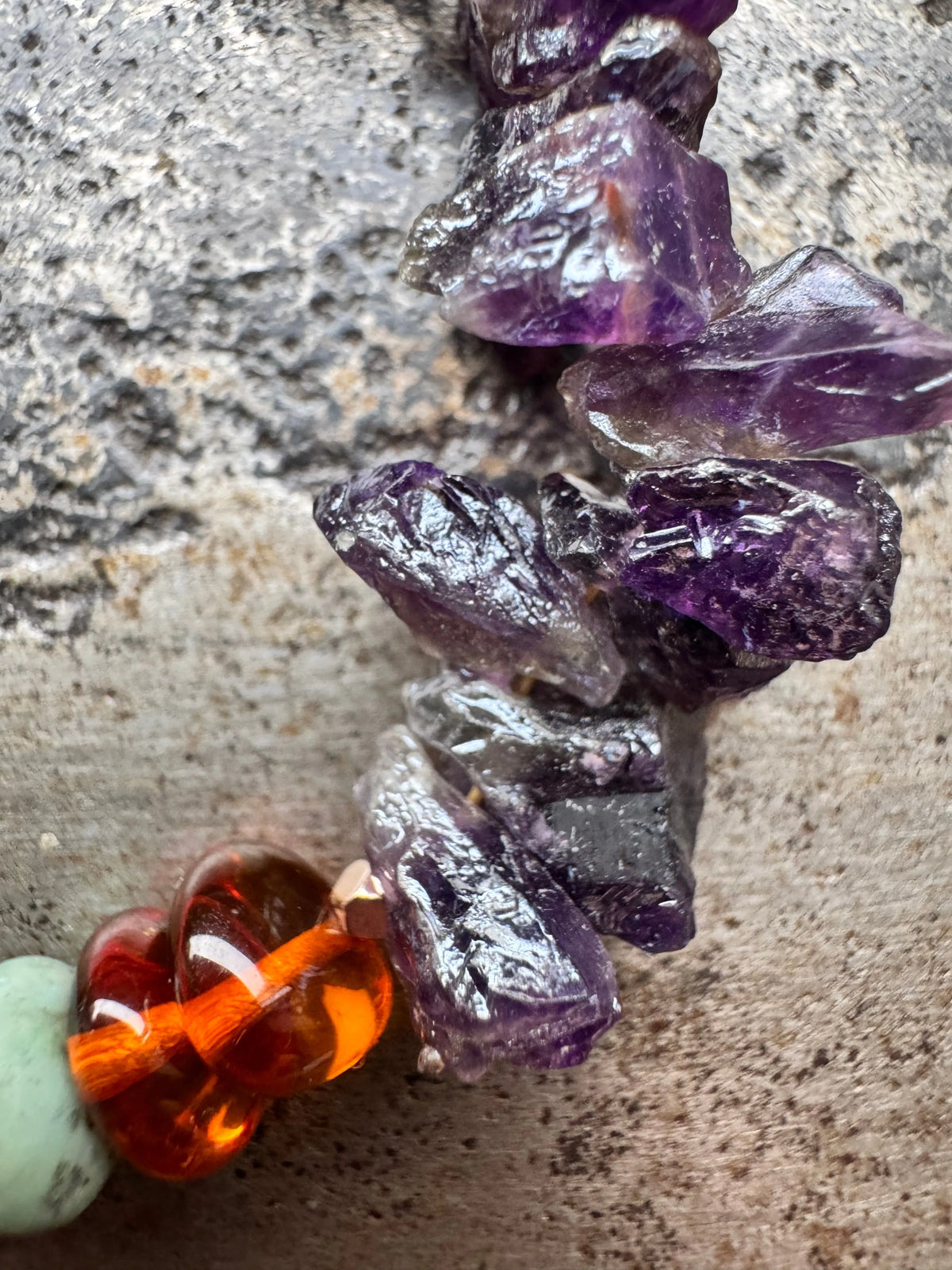 YARA Bracelet Turquoise Amber Iolite Stunning Shimmering Jewels